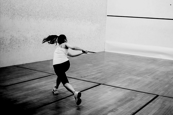 Squash spielen